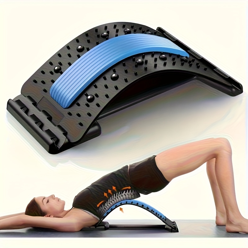Home Gym Ideas - 3-niveau rugstretcher houdingcorrector lendensteun ergonomisch voor