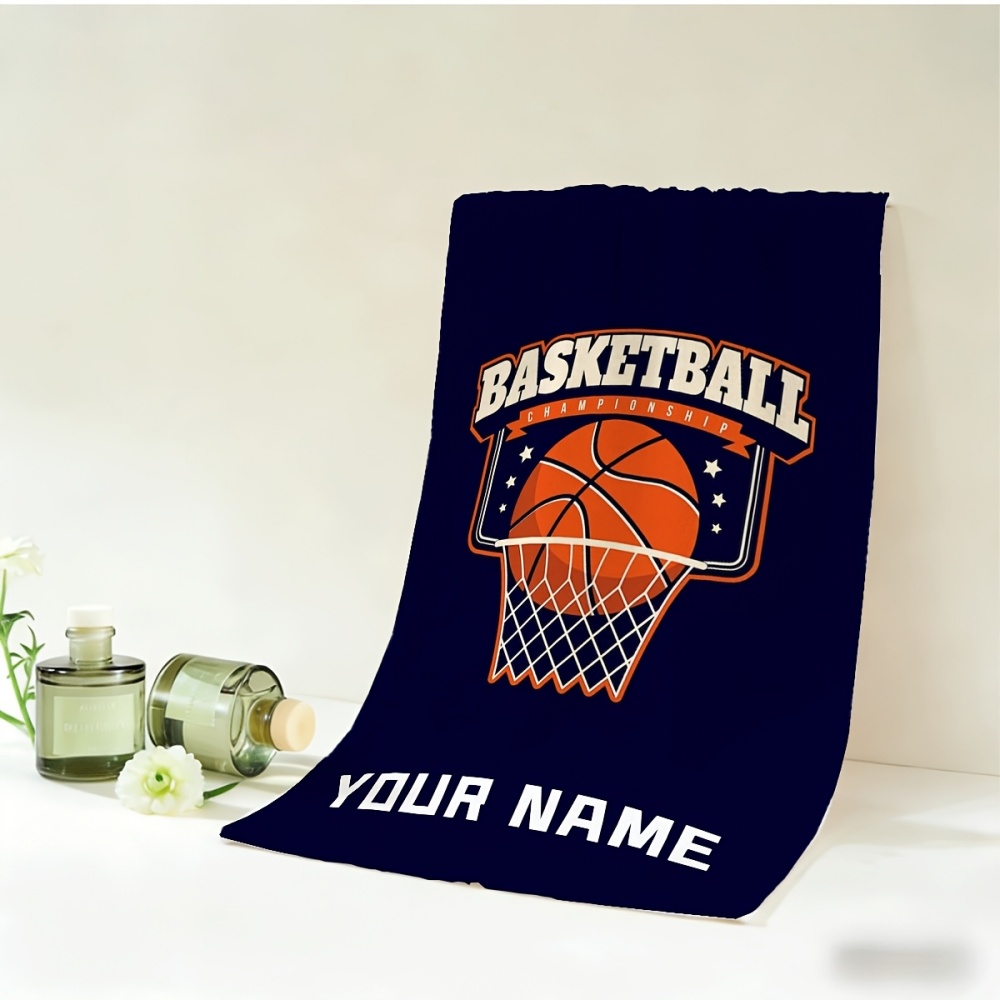 Home Gym Names - 2 stuks basketbalhanddoek en handdoek met