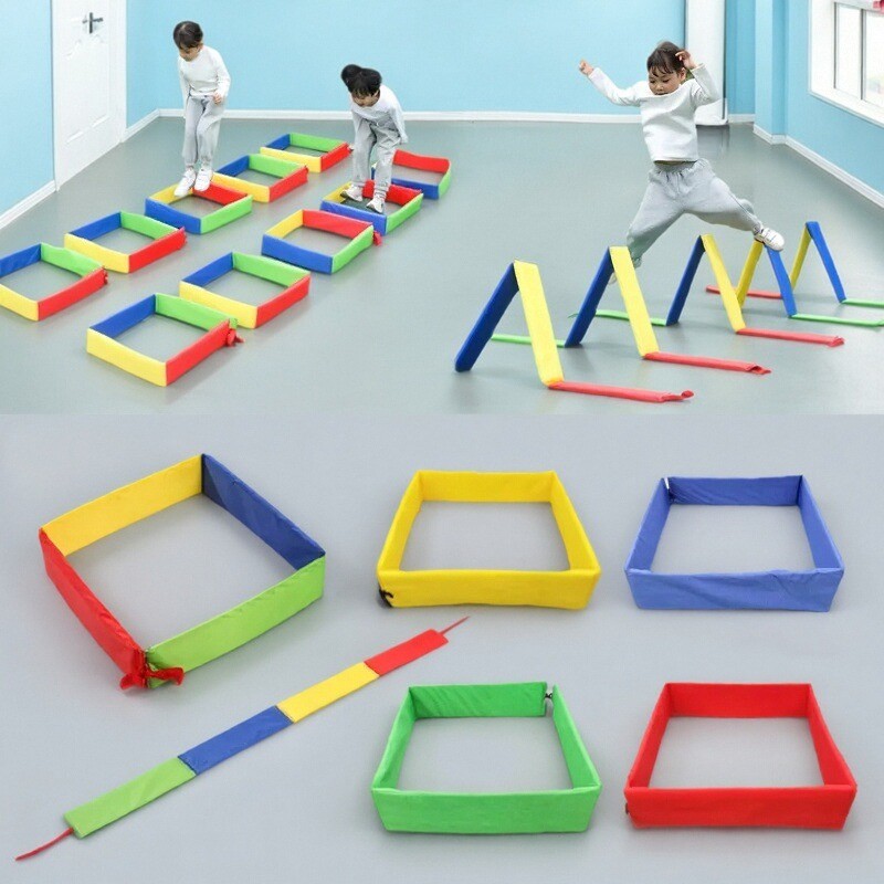 Home Gym For Kids - Buiten Kinderspellen Springplatform Raster Boren Speelgoed