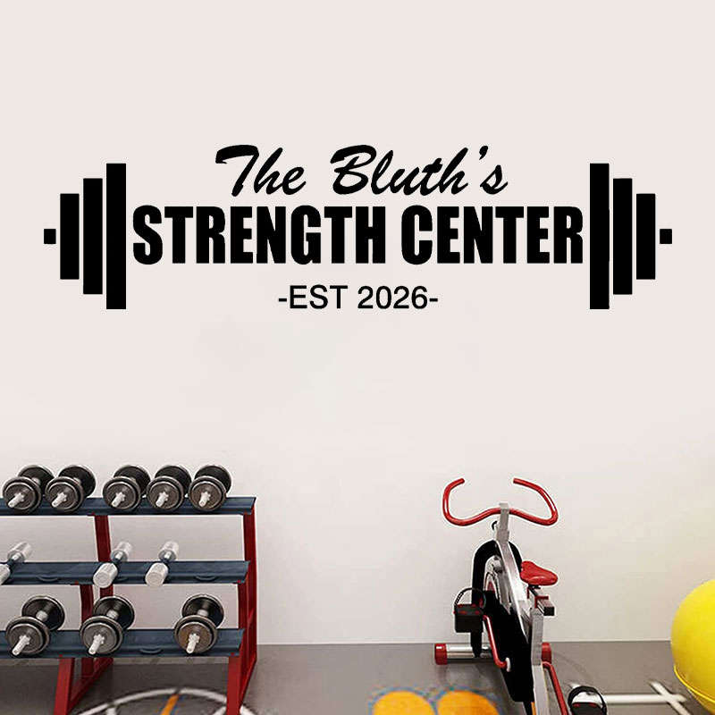 Home Gym Names - Gepersonaliseerde op maat gemaakte naamsticker voor