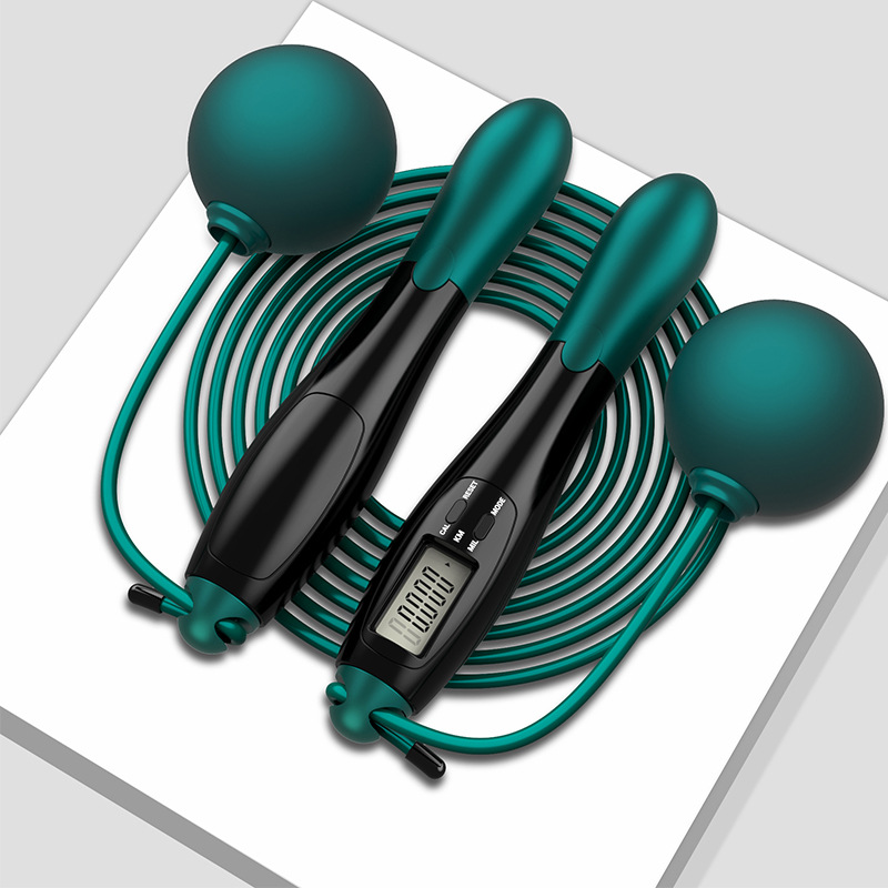 Home Gym For Kids - Verstelbaar digitaal springtouw met stalen kabel