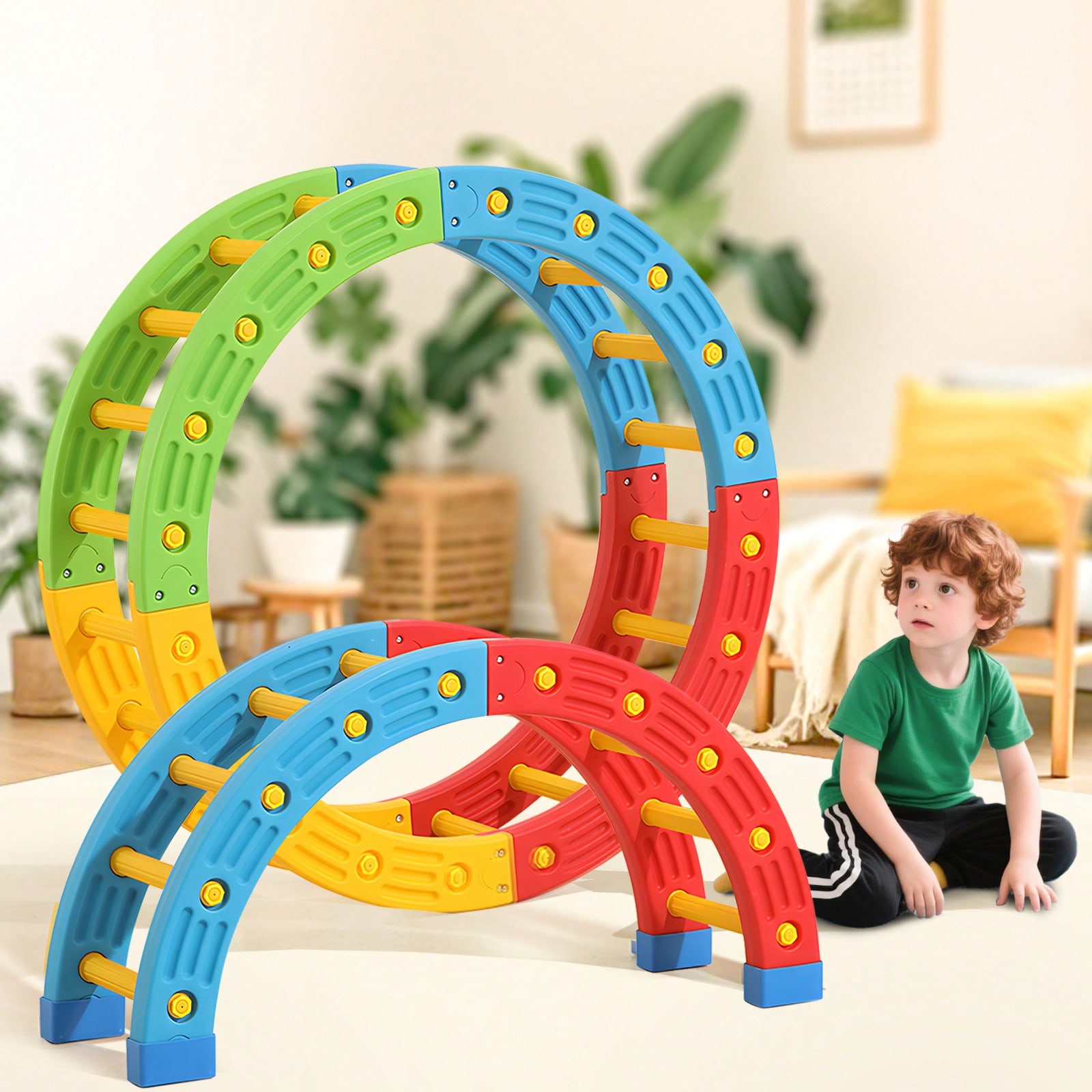 Home Gym For Kids - GCCSJ 2-in-1 Opvouwbaar Klimspeelgoed voor Peuters