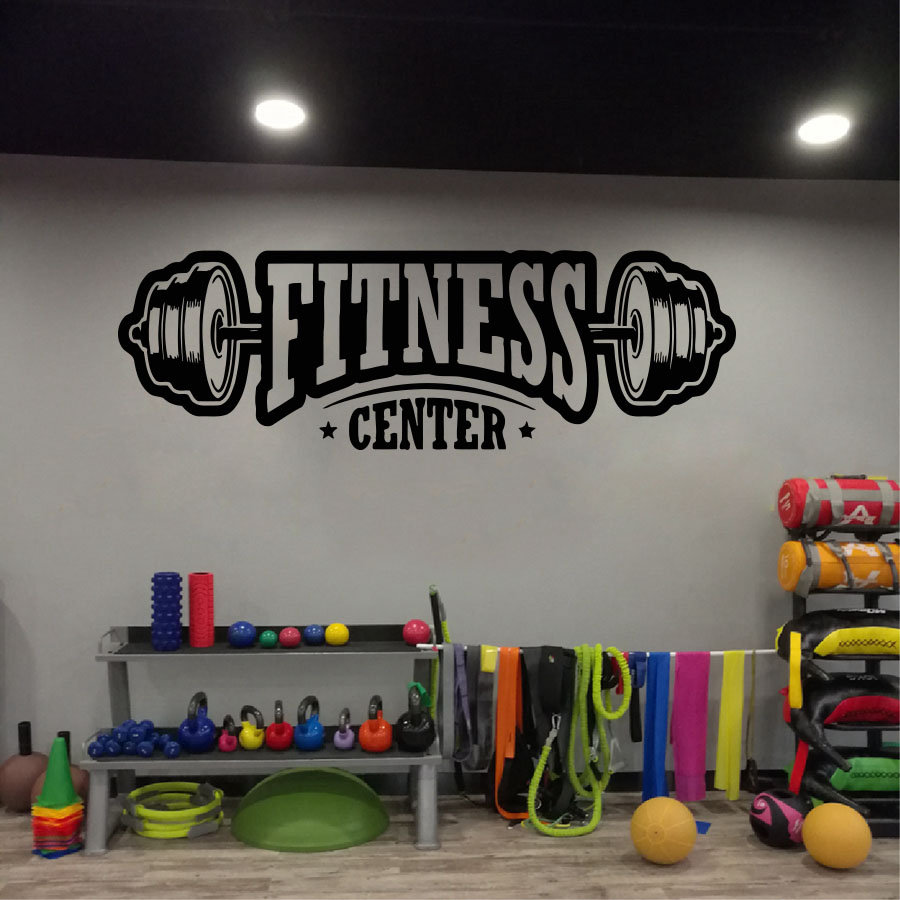 Home Gym Ideas - Gym vinyl decor muurtattoo fitness club