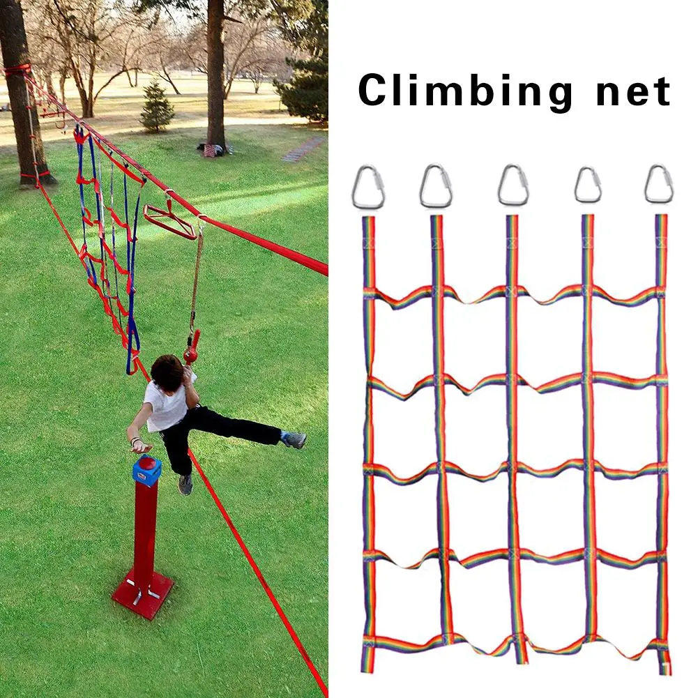 Home Gym For Kids - 250kg Outdoor Kinderen Klimnet Regenbooglint Netto