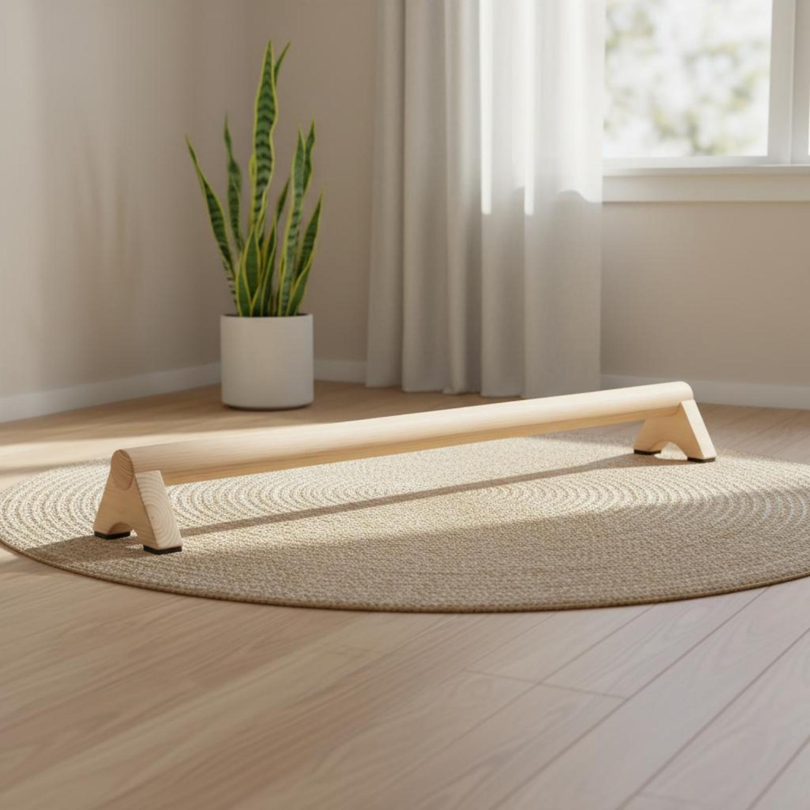 Houten evenwichtsbalktrainer v - Leg Home Gym Workout recensie en prijs