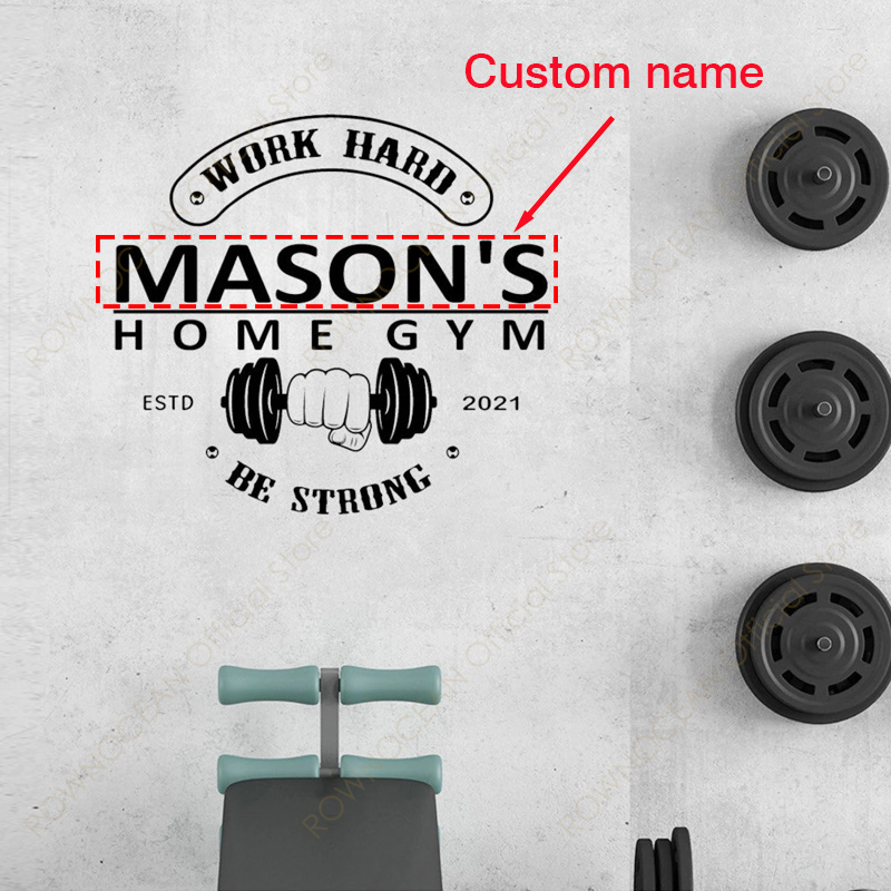 Gepersonaliseerde naam + tekst - Home Gym Names recensie en prijs