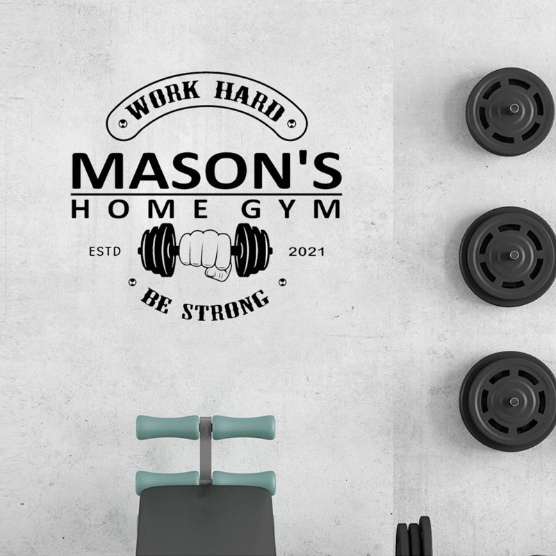 Gepersonaliseerde naam + tekst - Home Gym Names recensie en prijs