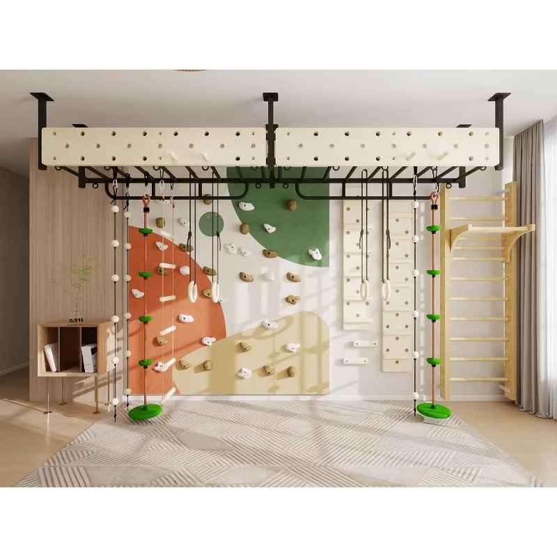 Klimwand van multiplex voor ki - Home Gym For Kids recensie en prijs