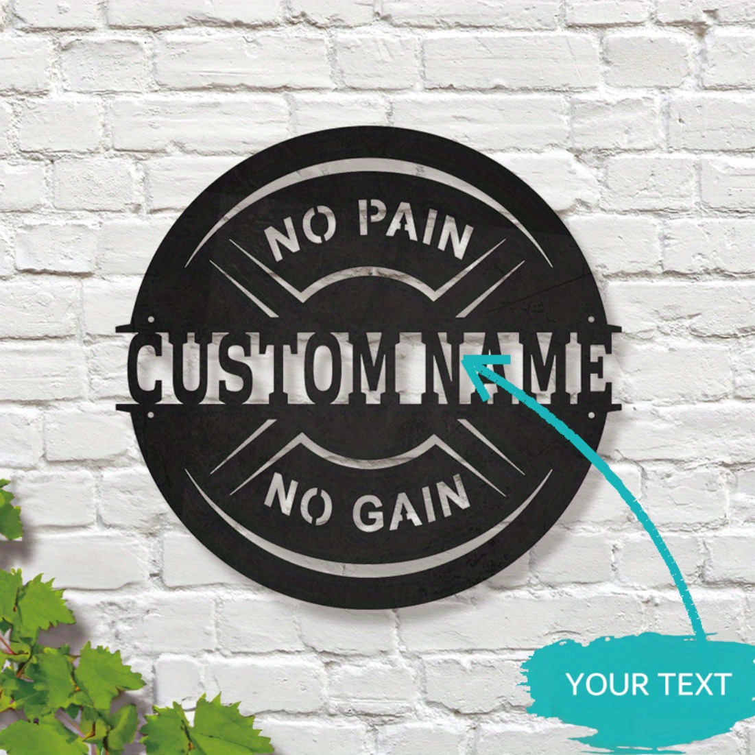 Gepersonaliseerde vintage meta - Home Gym Names recensie en prijs