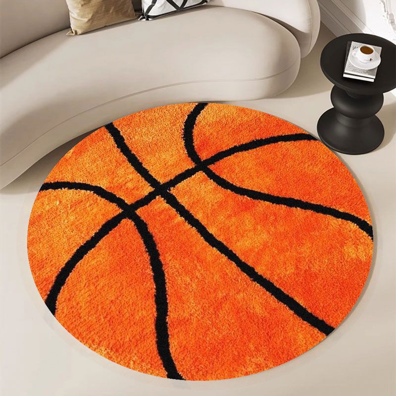 Basketbalpatroon rond tapijt f - Home Gym For Kids recensie en prijs